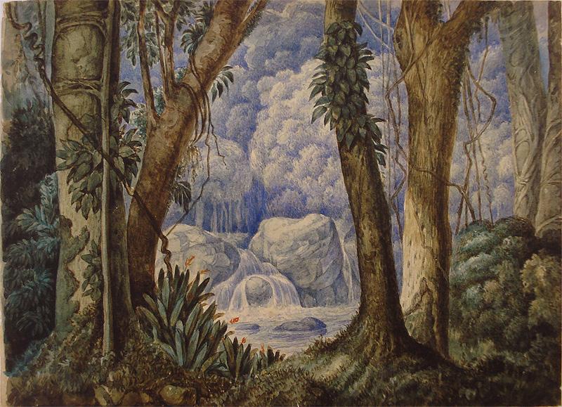 Santo angelo Brazilian Jungle, oil painting image